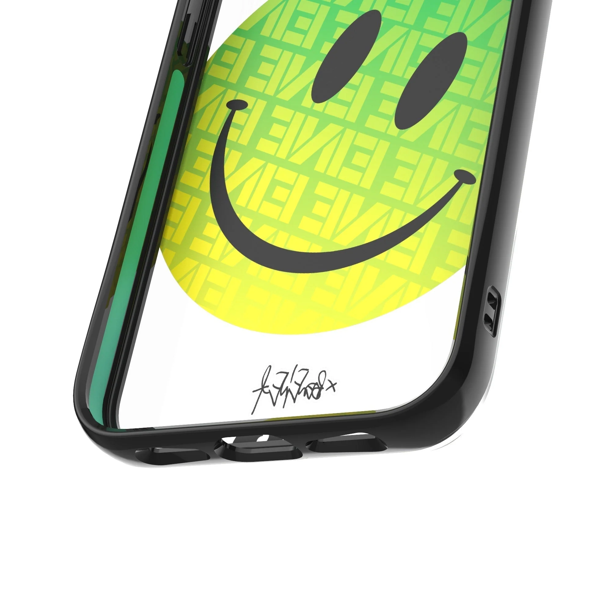 Green Smiley Protective Phone Case - Ben Eine - Image 17