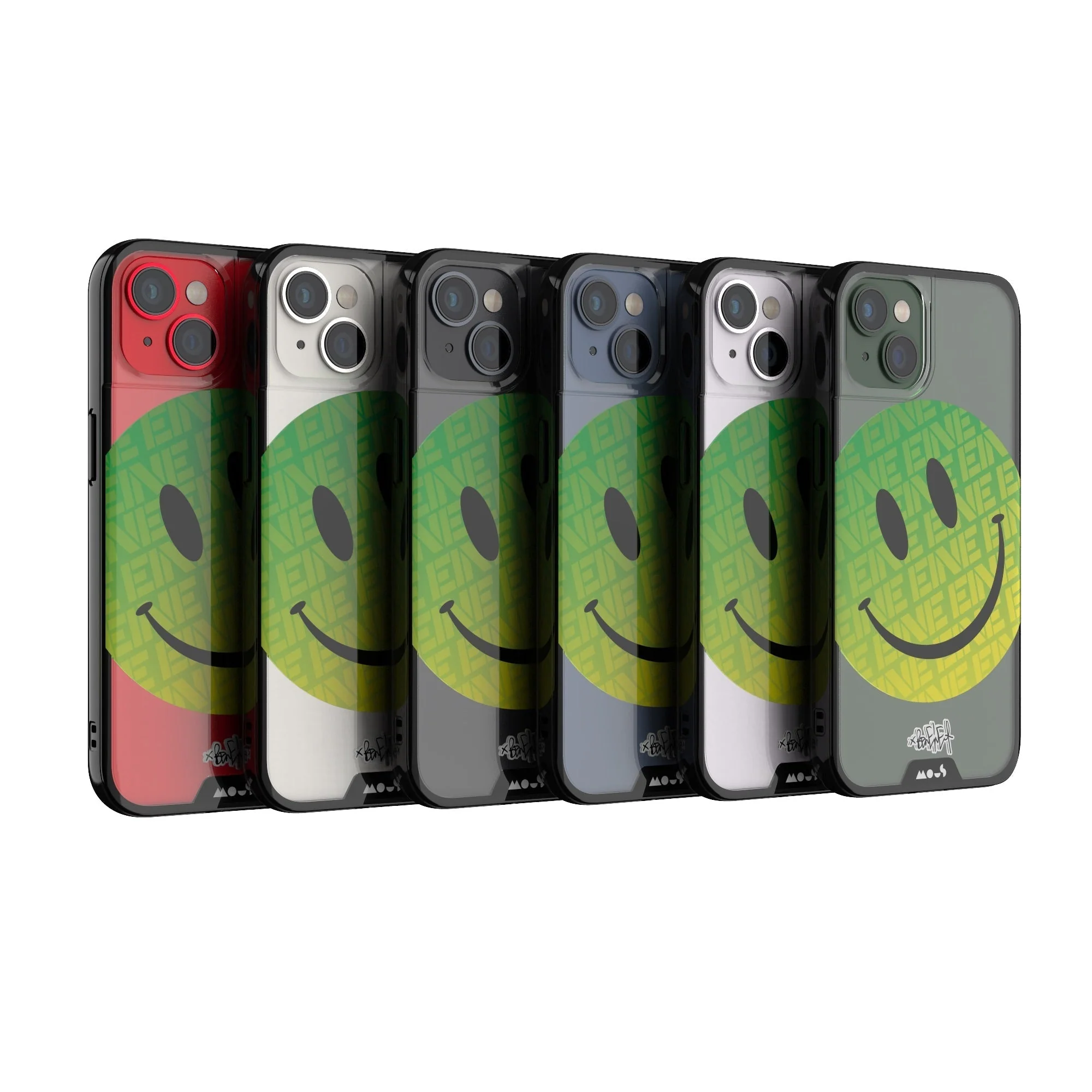 Green Smiley Protective Phone Case - Ben Eine - Image 23