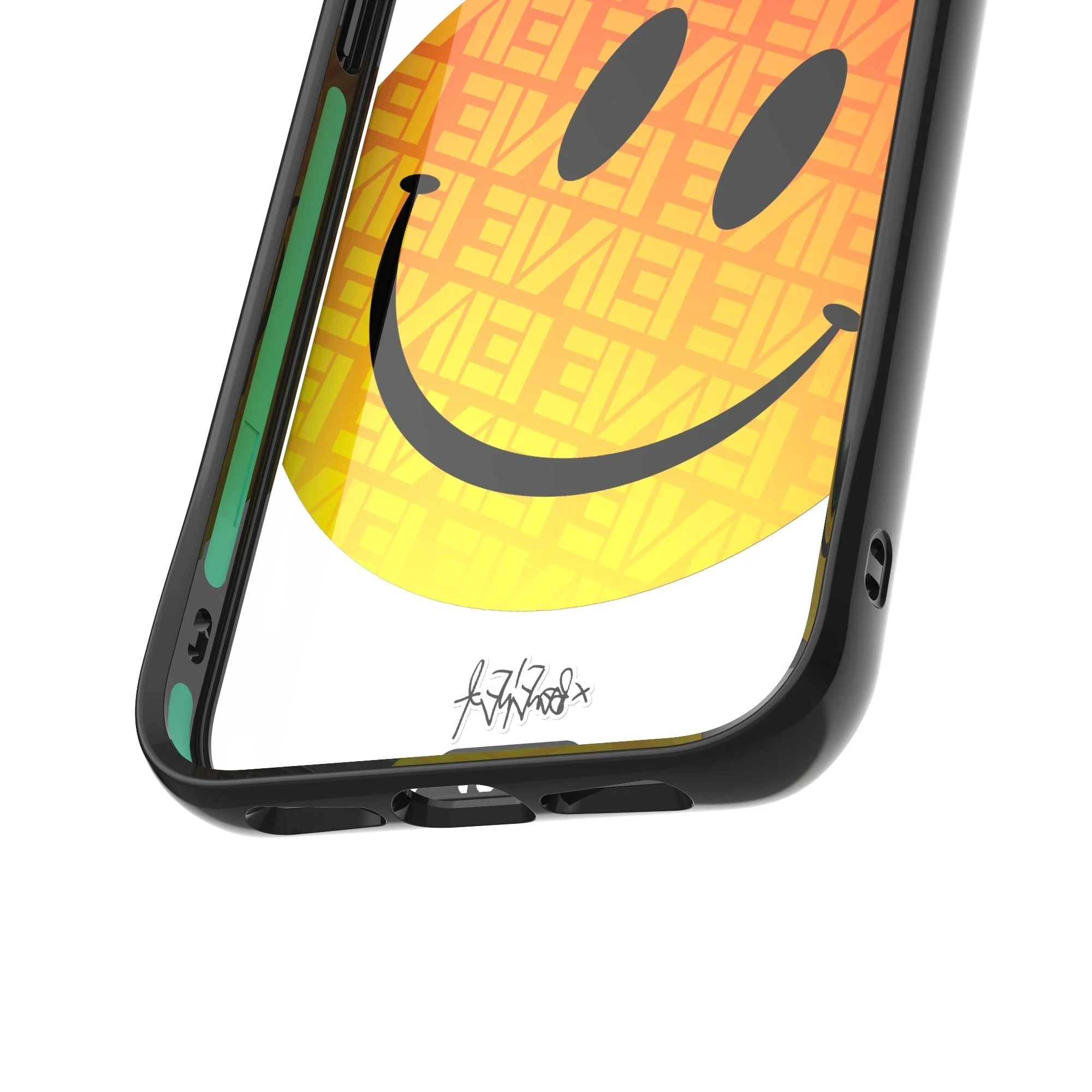 Orange Smiley Protective Phone Case - Ben Eine - Image 20