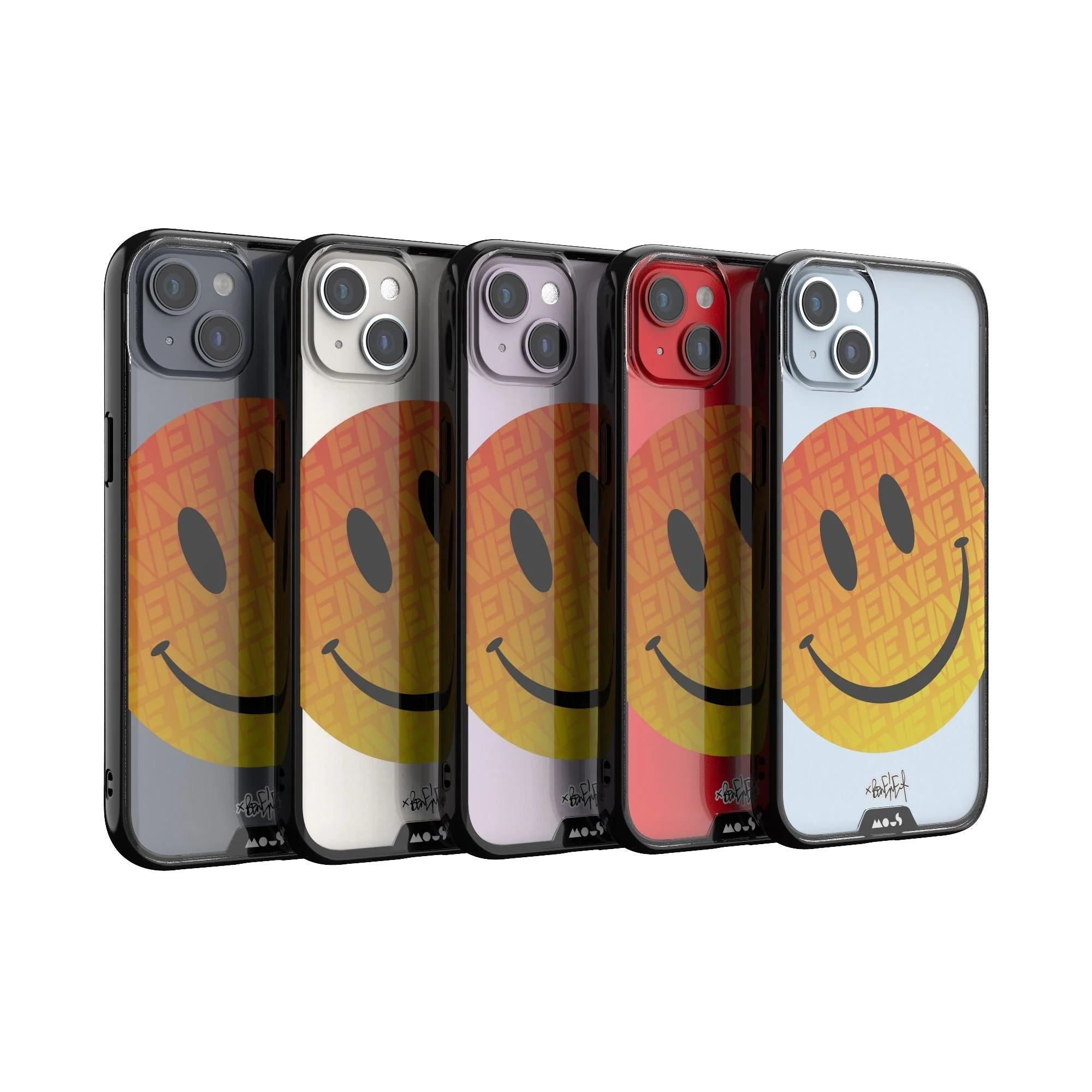 Orange Smiley Protective Phone Case - Ben Eine - Image 24