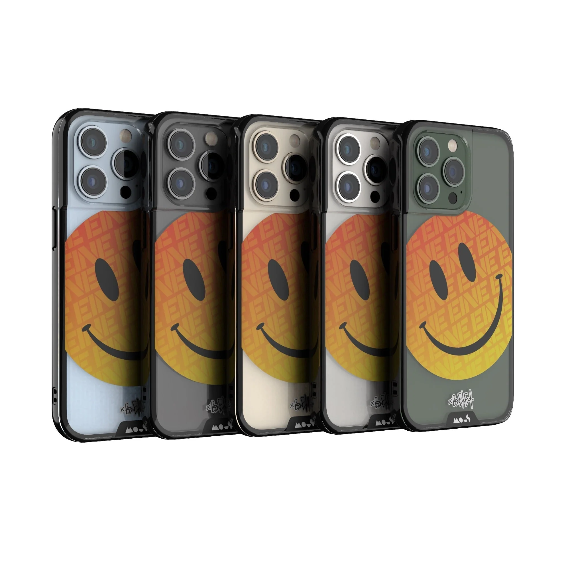 Orange Smiley Protective Phone Case - Ben Eine - Image 26