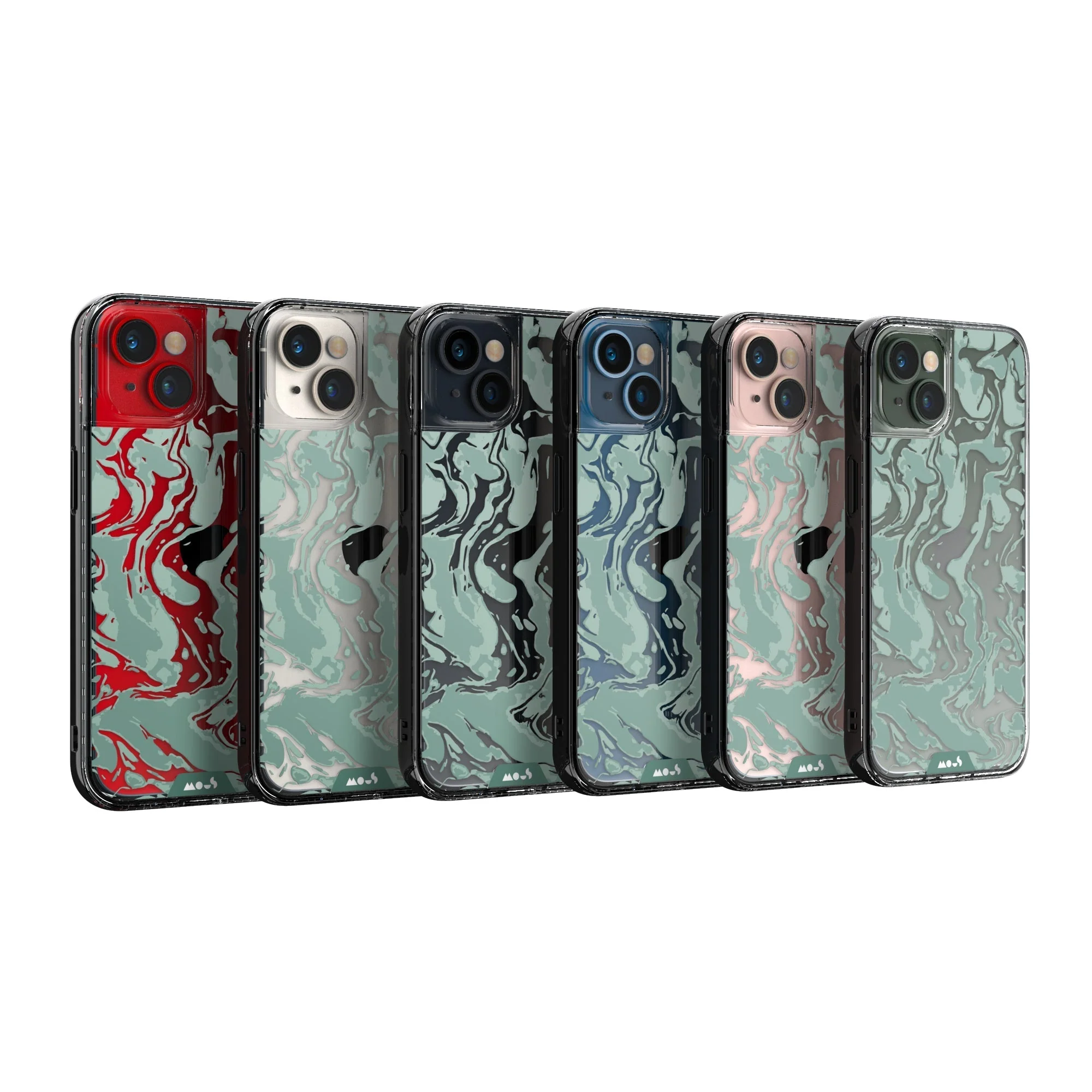 Sage Green Protective Phone Case - Marbled - Image 25