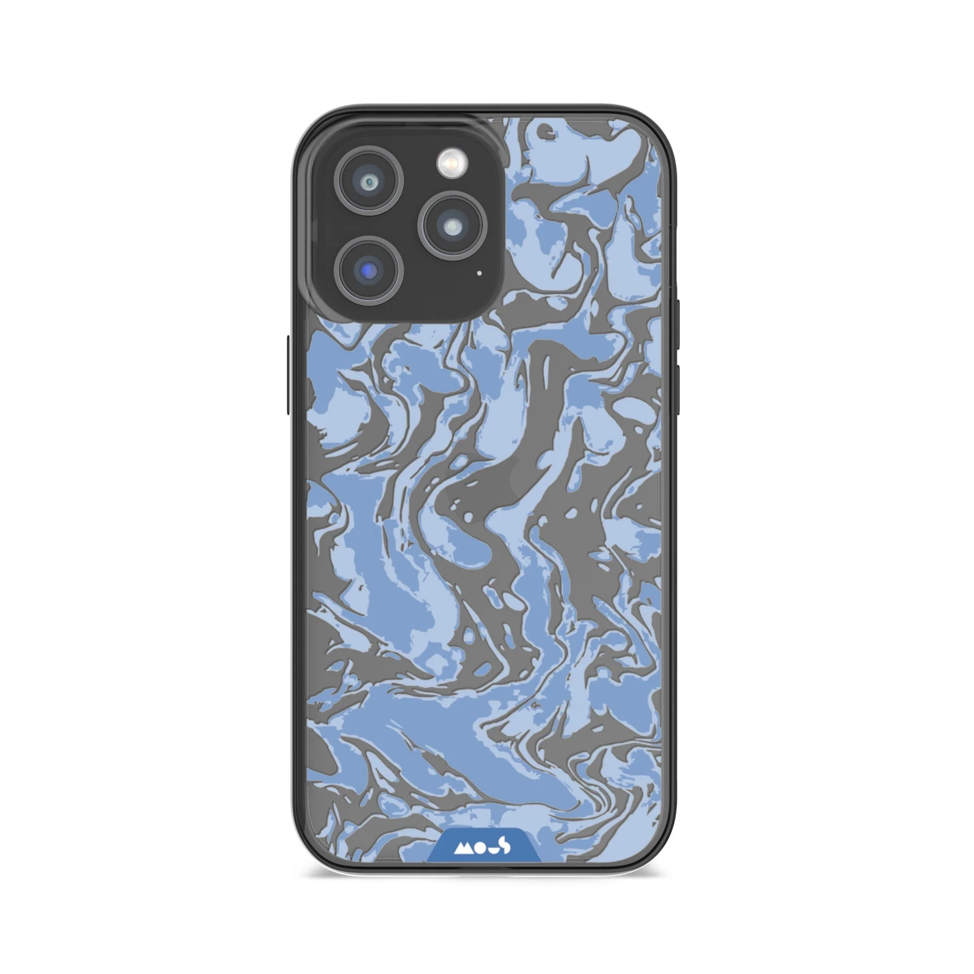 Sky Blue Protective Phone Case - Marbled - Image 14