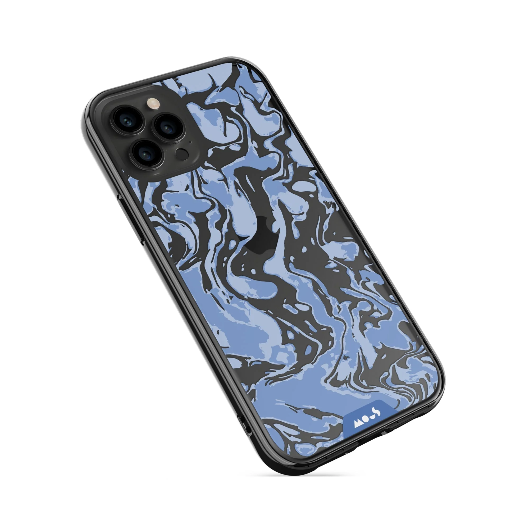 Sky Blue Protective Phone Case - Marbled - Image 28