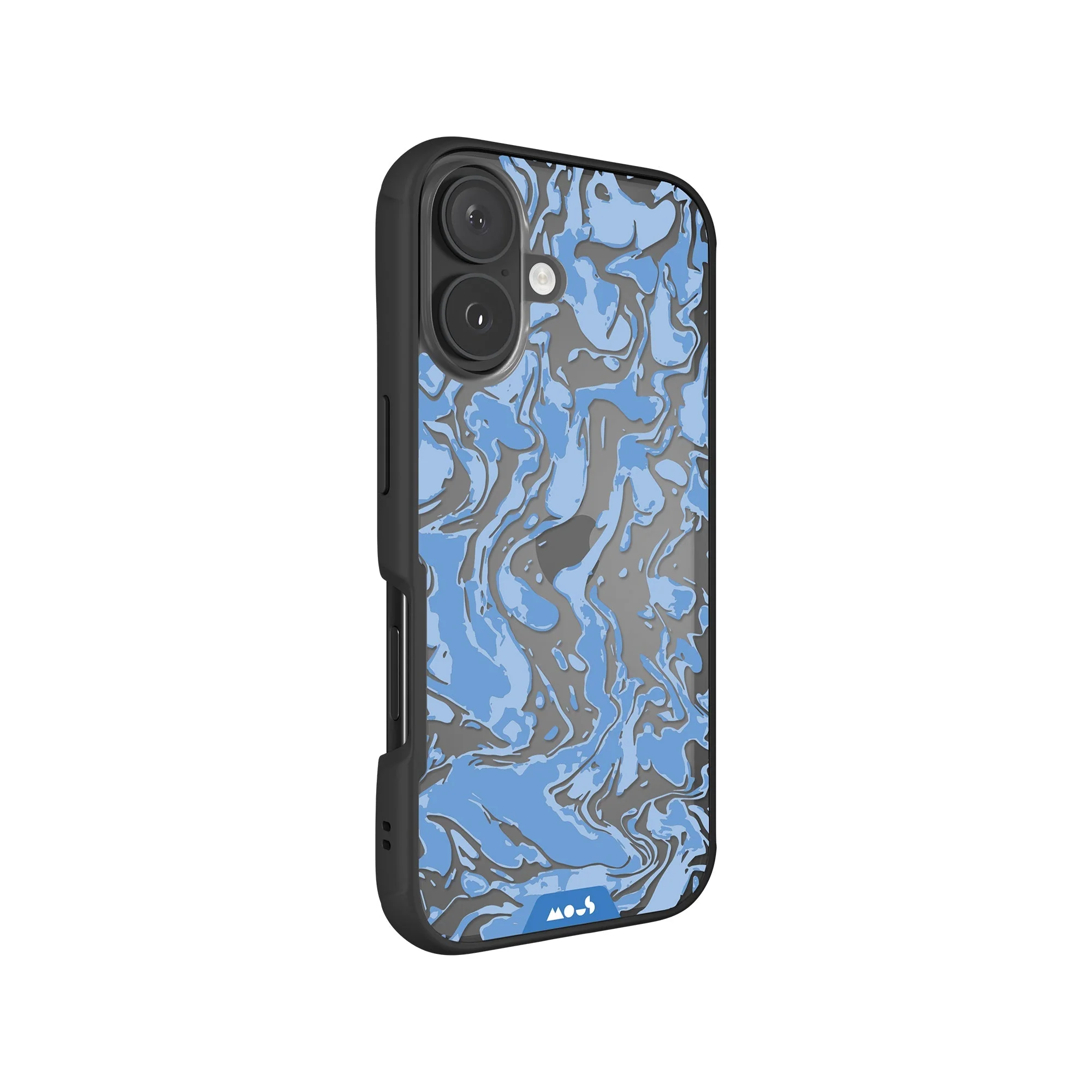 Sky Blue Protective Phone Case - Marbled - Image 3