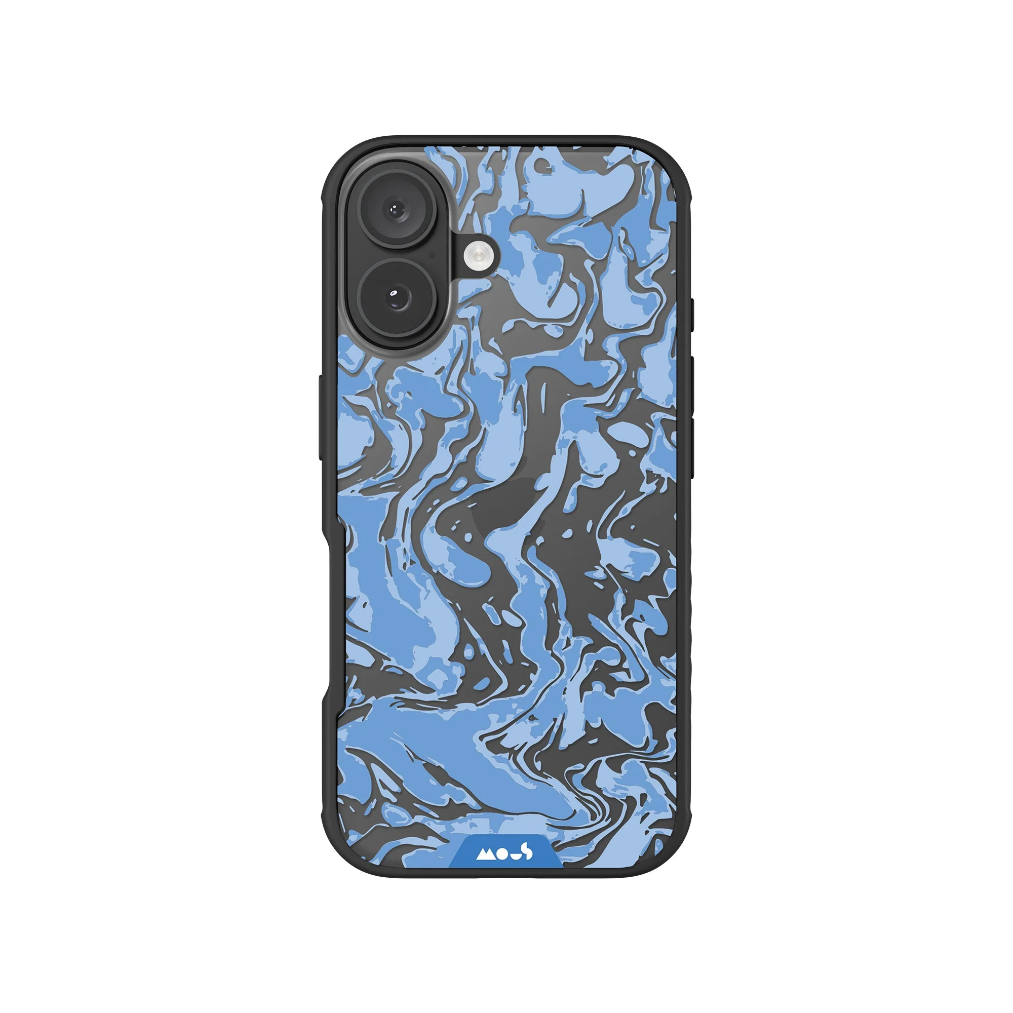 Sky Blue Protective Phone Case - Marbled - Image 4