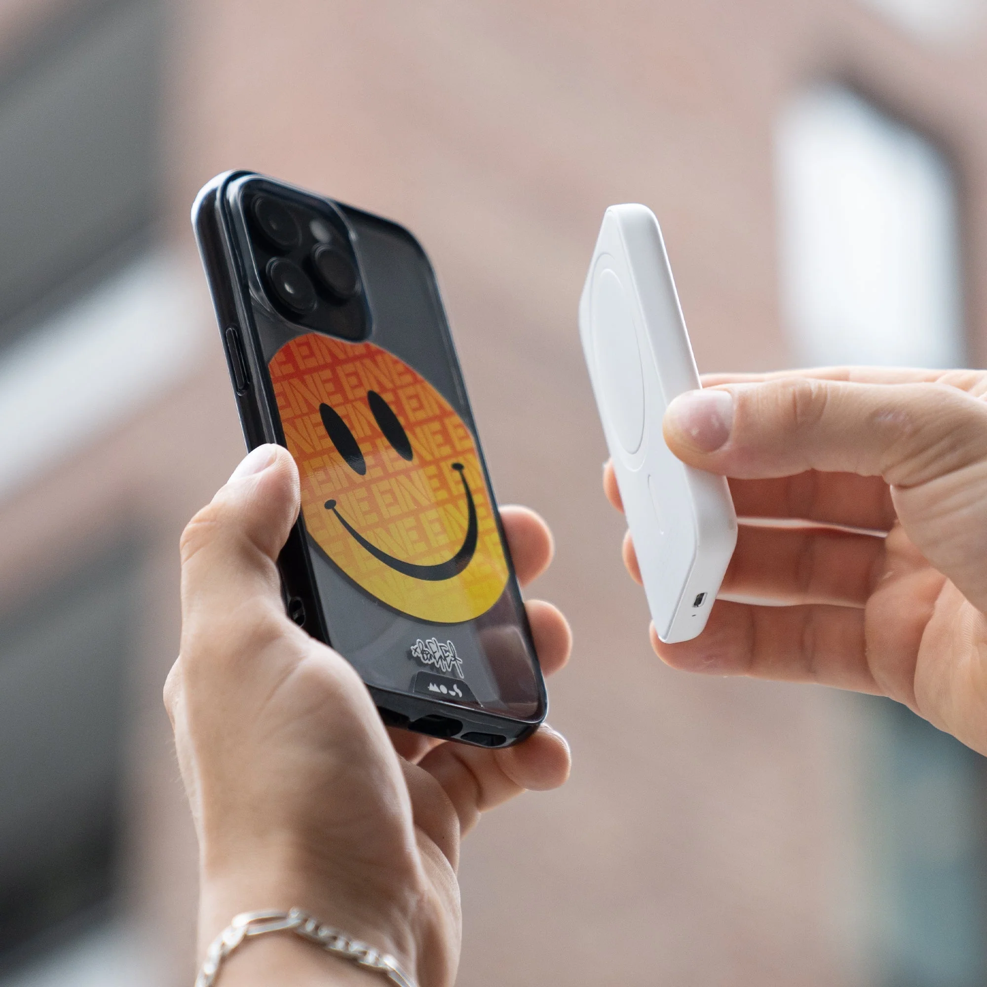 Orange Smiley Protective Phone Case - Ben Eine MagSafe - Image 12