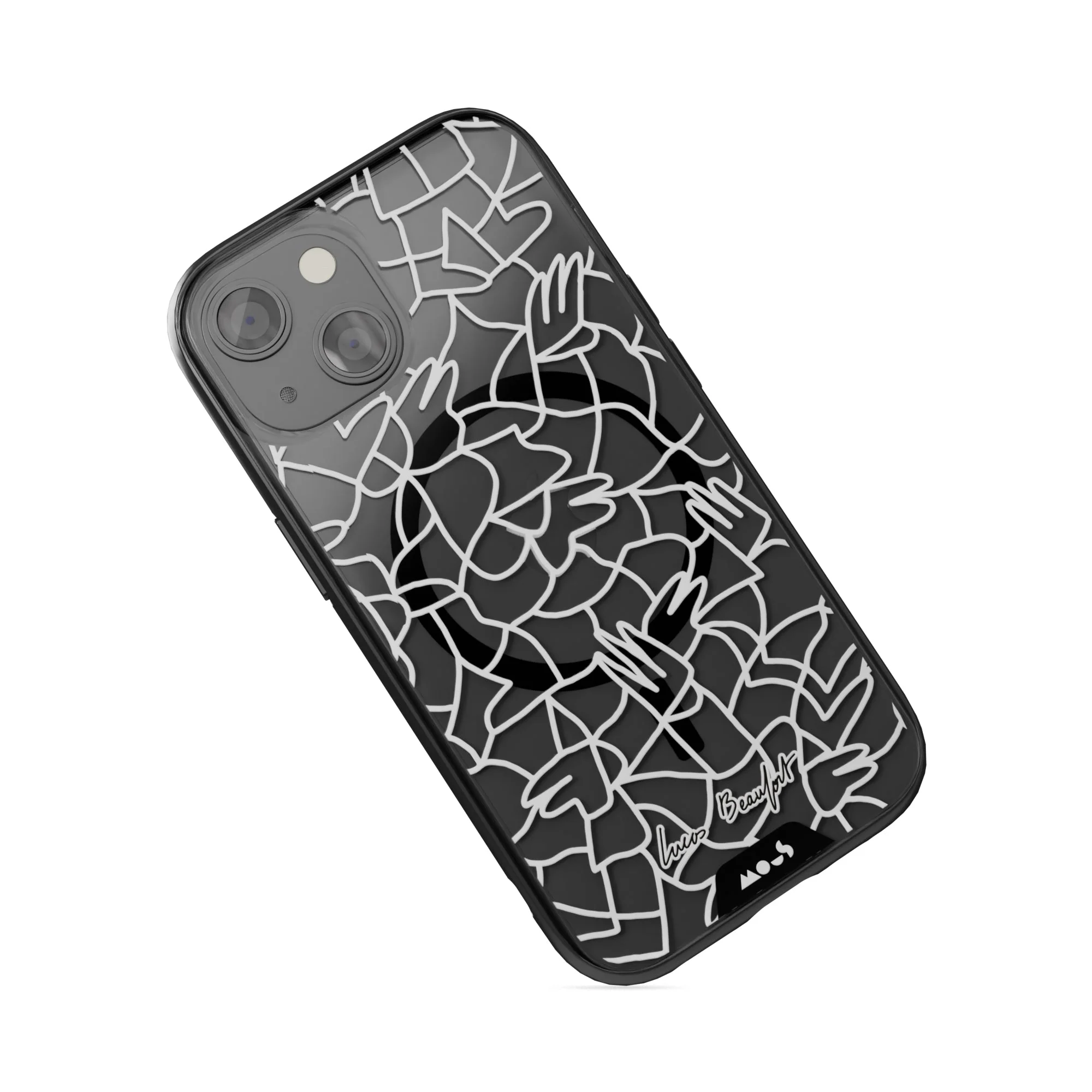 White Protective Phone Case - Lucas Beaufort MagSafe - Image 5