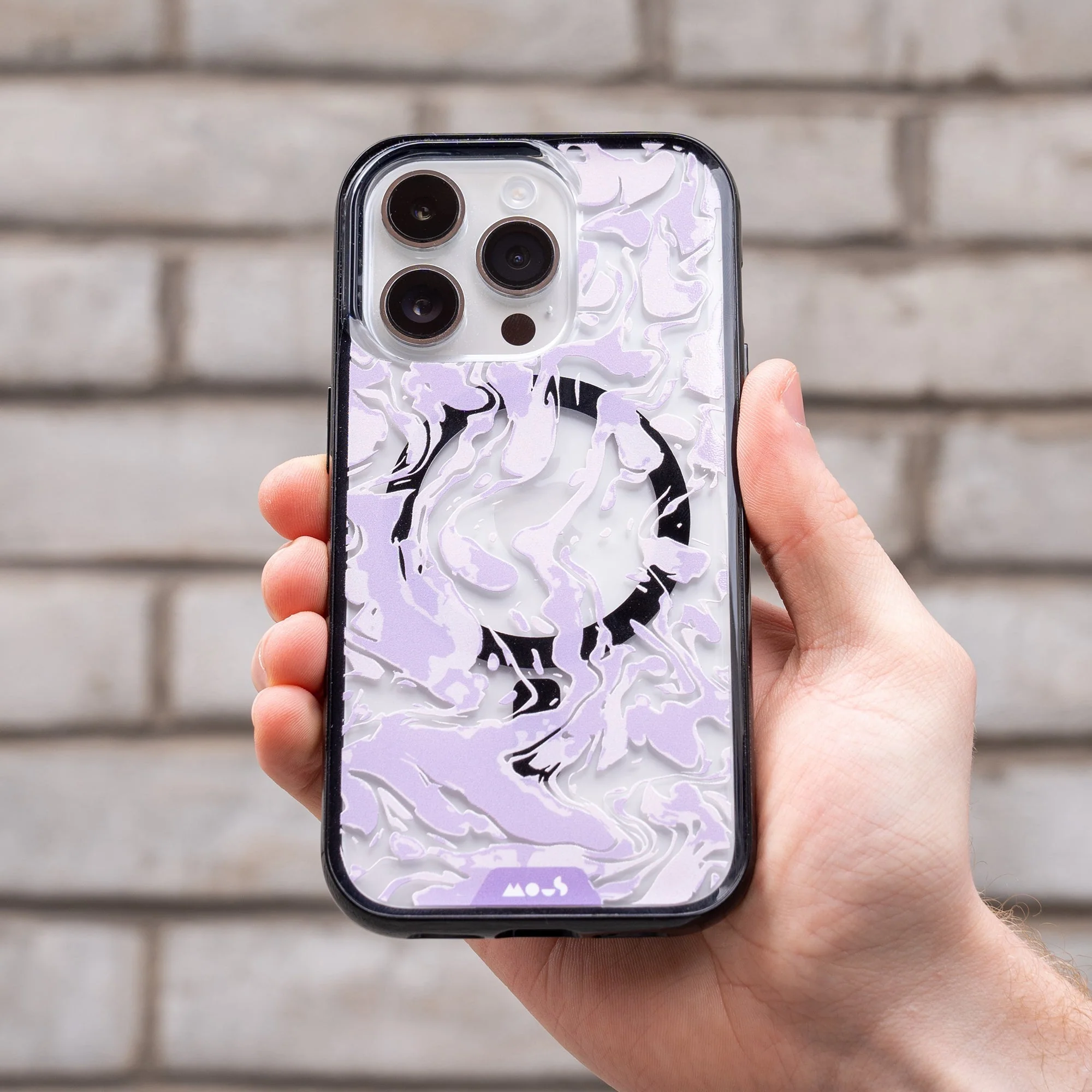 Lilac Protective Phone Case - Marbled MagSafe - Image 14