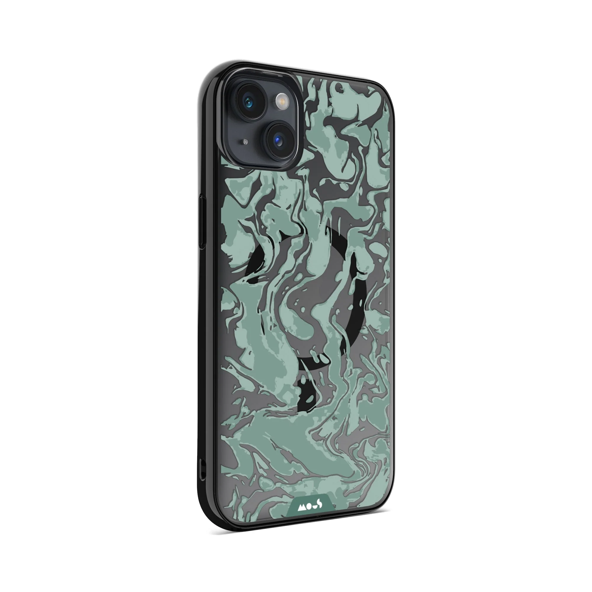 Sage Green Protective Phone Case - Marbled MagSafe - Image 5