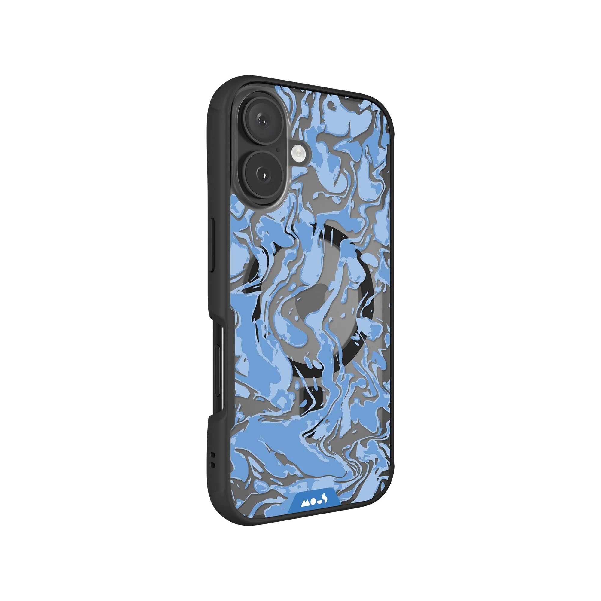 Sky Blue Protective Phone Case - Marbled MagSafe - Image 3