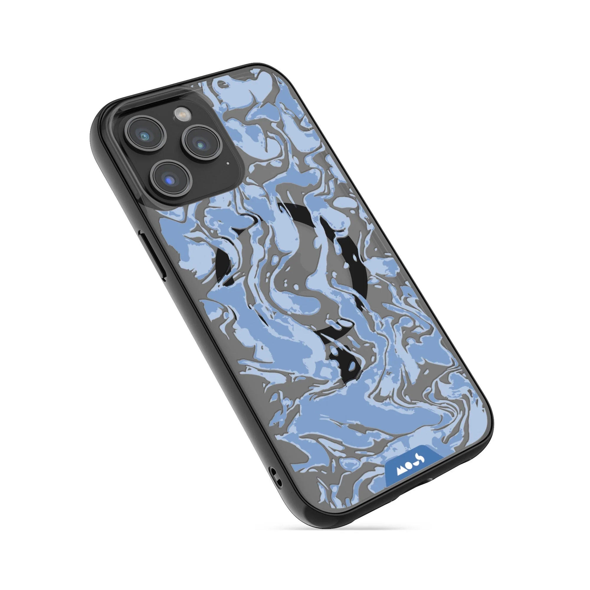 Sky Blue Protective Phone Case - Marbled MagSafe - Image 7