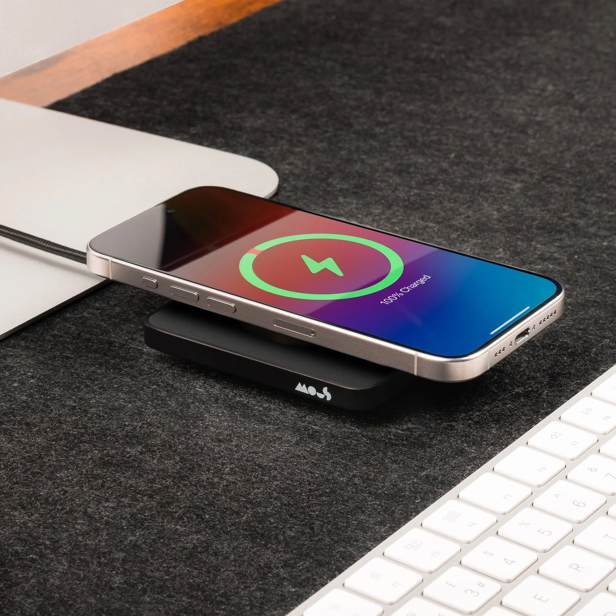 Matte Black Wireless Charging Pad - Image 4